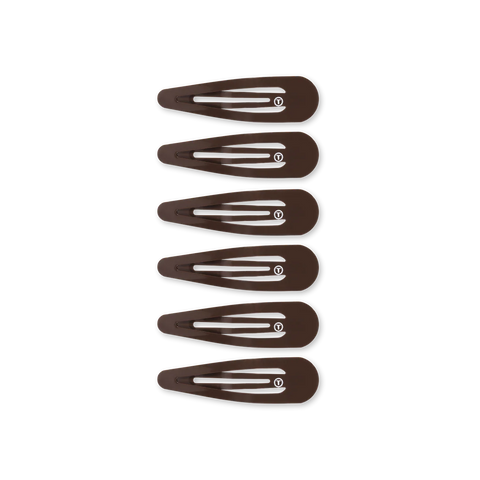 Brown Snap Clips (6ct)