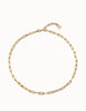 Short link chain charm necklace