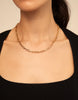 Short link chain charm necklace