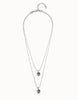 Aura Blue Multi-Strand Necklace