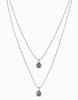 Aura Blue Multi-Strand Necklace