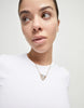Gold Iridescent Crystal Pendant Necklace