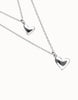 Multi Strand Heart Silver Necklace - Beat Collection