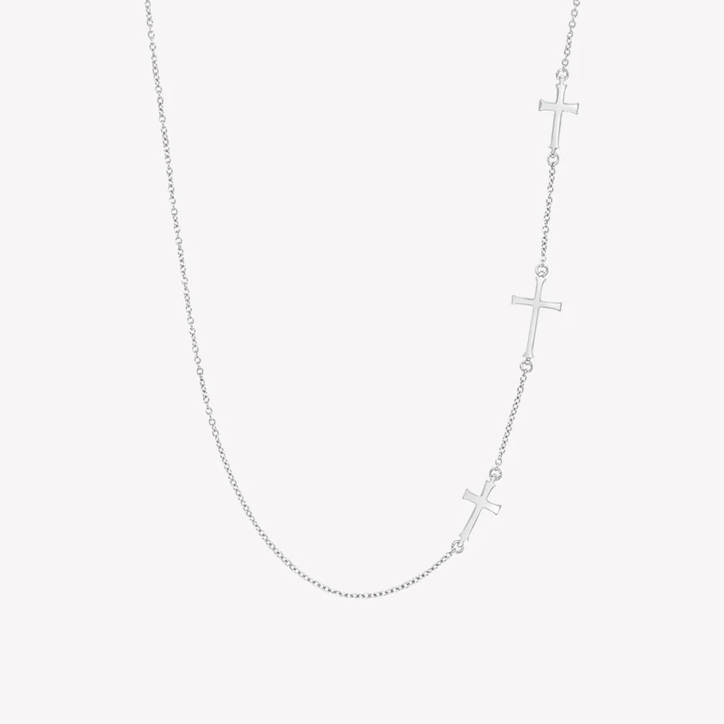 Calvary Cross Silver Necklace