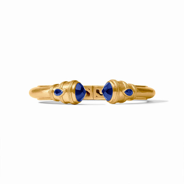 Cannes Demi Cuff Gold in Iridescent Sapphire Blue