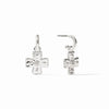 Canterbury Hoop & Charm Earrings in Silver