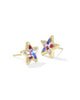 Cassidy Stud Earring in Red White & Blue Illusion