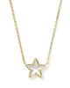 Cassidy Short Pendant Necklace In Ivory Mother of Pearl