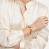 Cannes Gold Demi Cuff in Iridescent Champagne