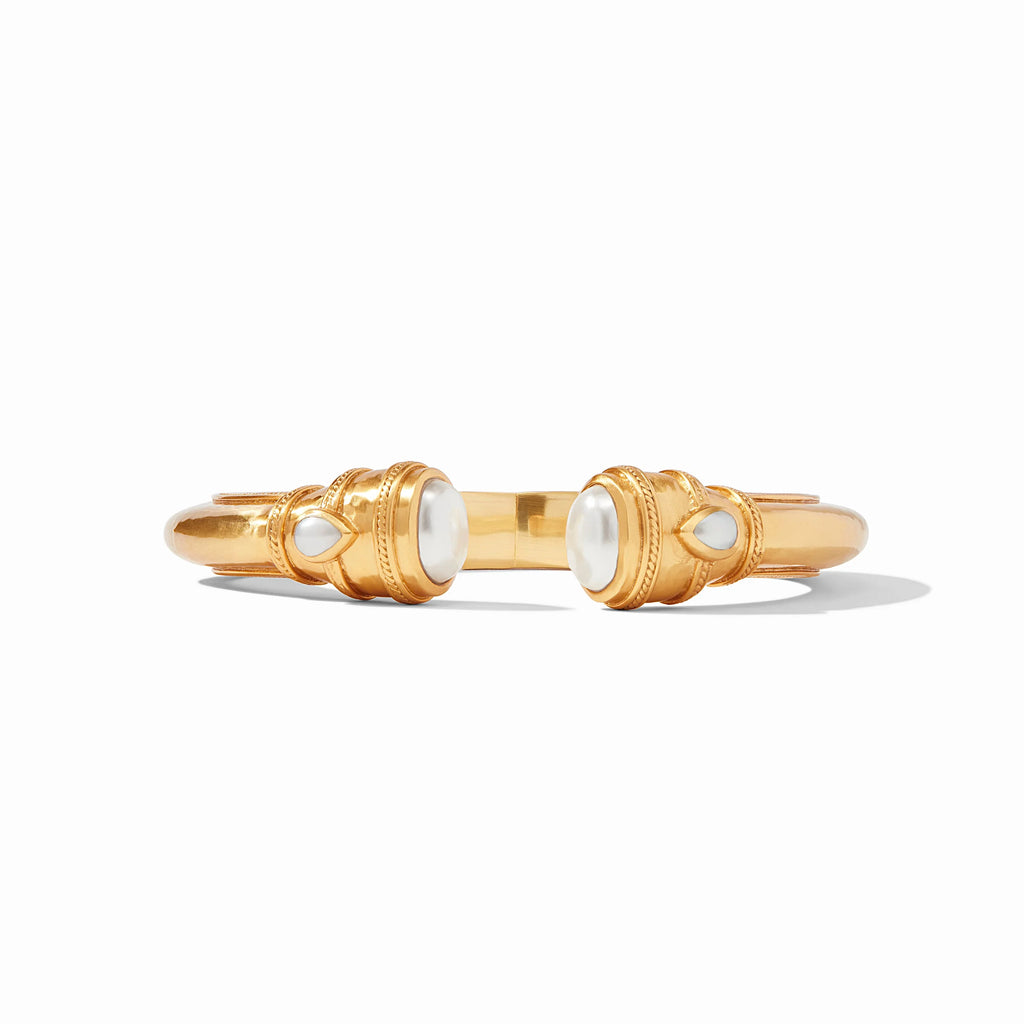 Cannes Gold Demi Cuff in Pearl