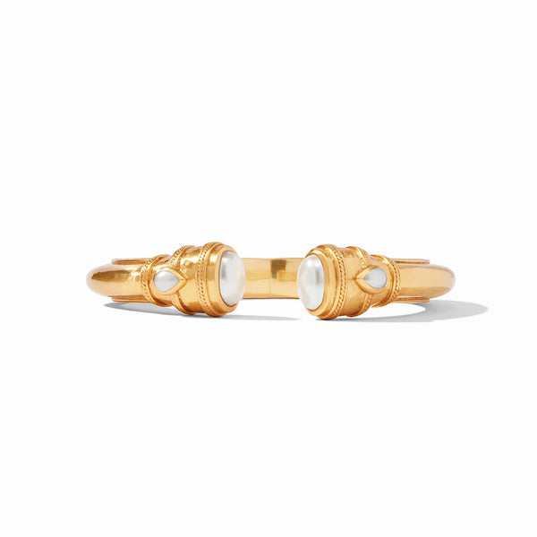 Cannes Gold Demi Cuff in Pearl