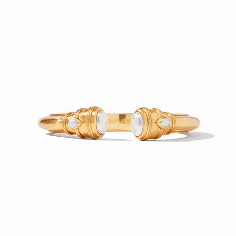 Cannes Gold Demi Cuff in Pearl