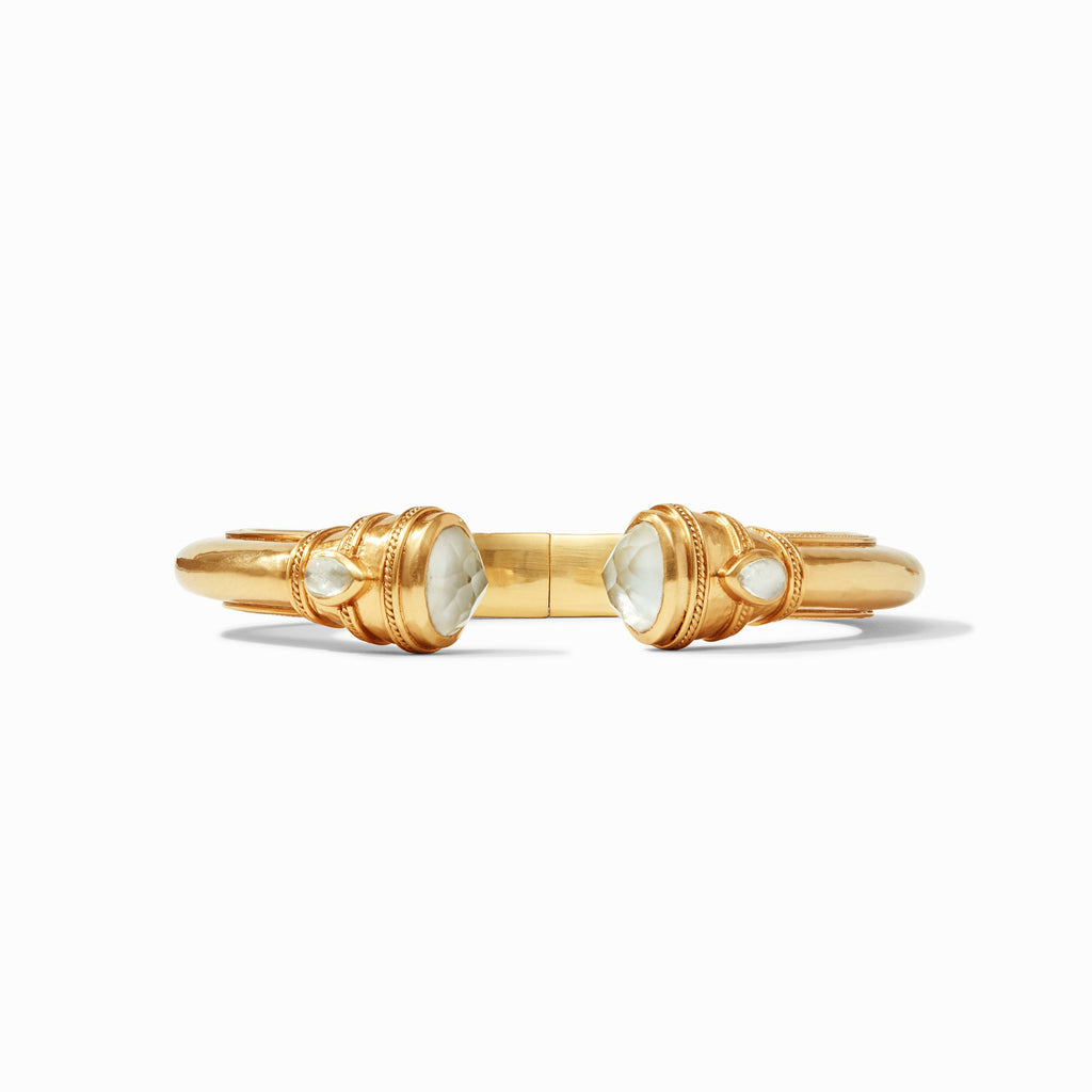 Cannes Demi Cuff in Iridescent Clear Crystal