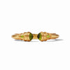 Cannes Gold Demi Cuff in Iridescent Palmetto Green