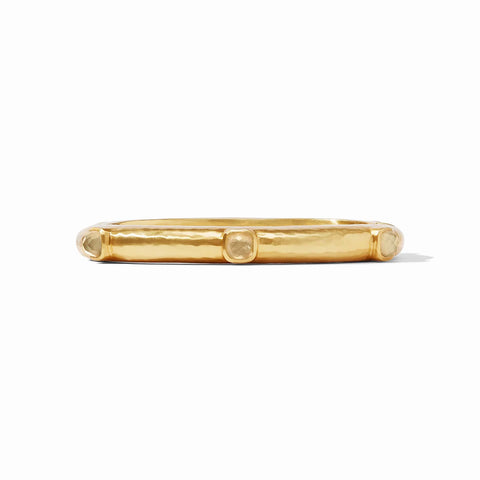 Catalina Hinge Bangle in Iridescent Champagne