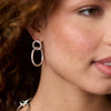 Catalina Link Earrings in Silver