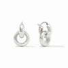 Catalina 2-in-1 Hoop Earrings in Silver