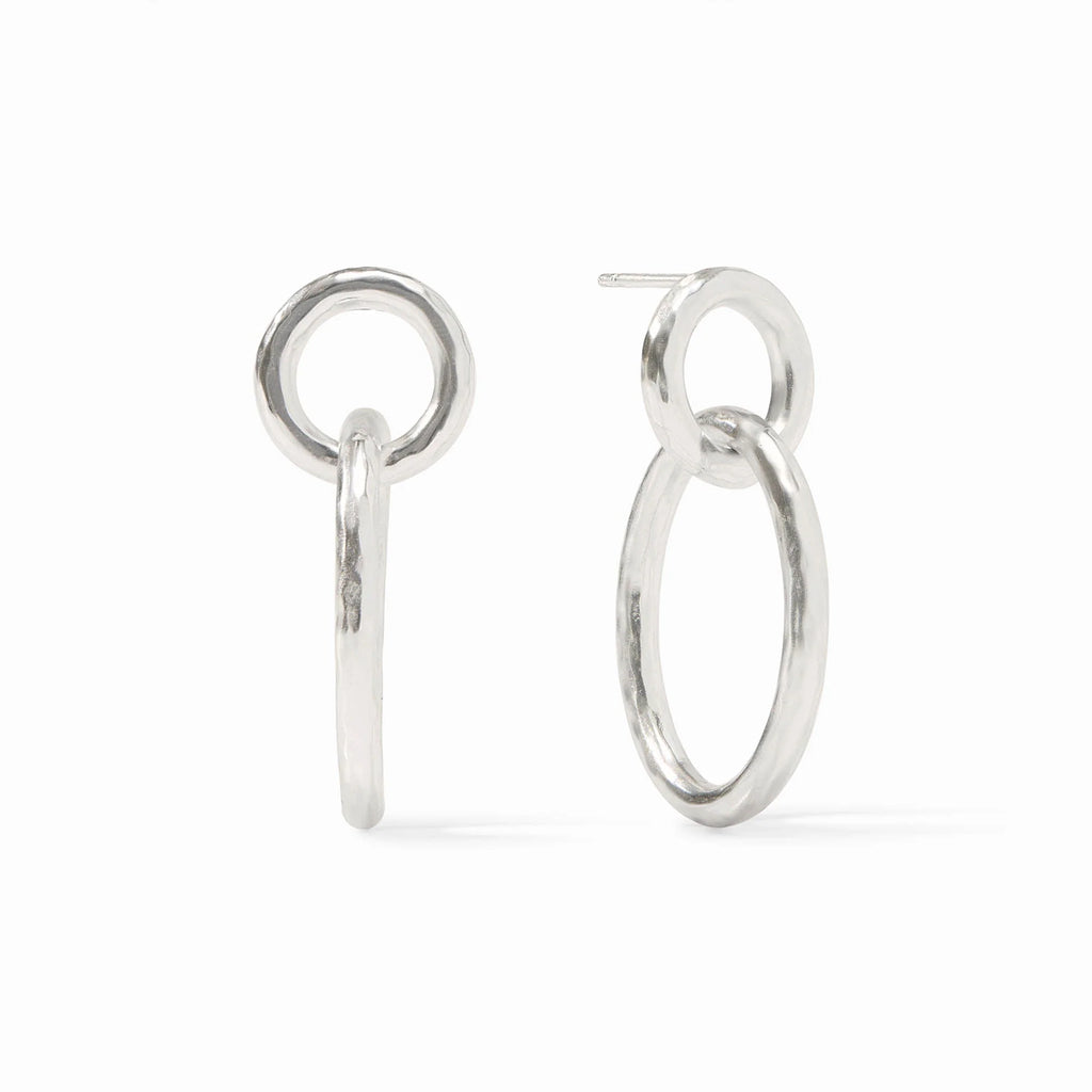 Catalina Link Earrings in Silver
