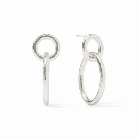 Catalina Link Earrings in Silver