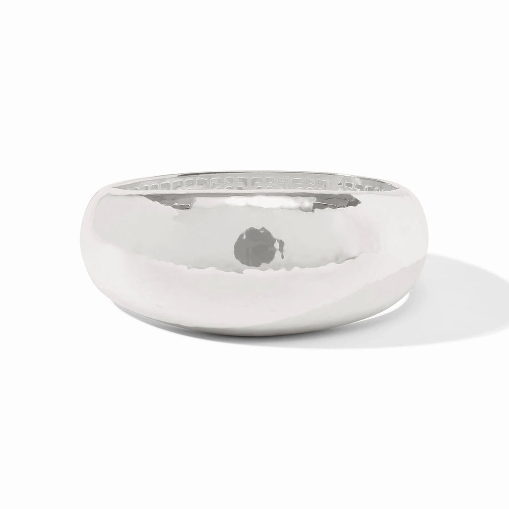 Catalina Statement Hinge Bangle in Silver