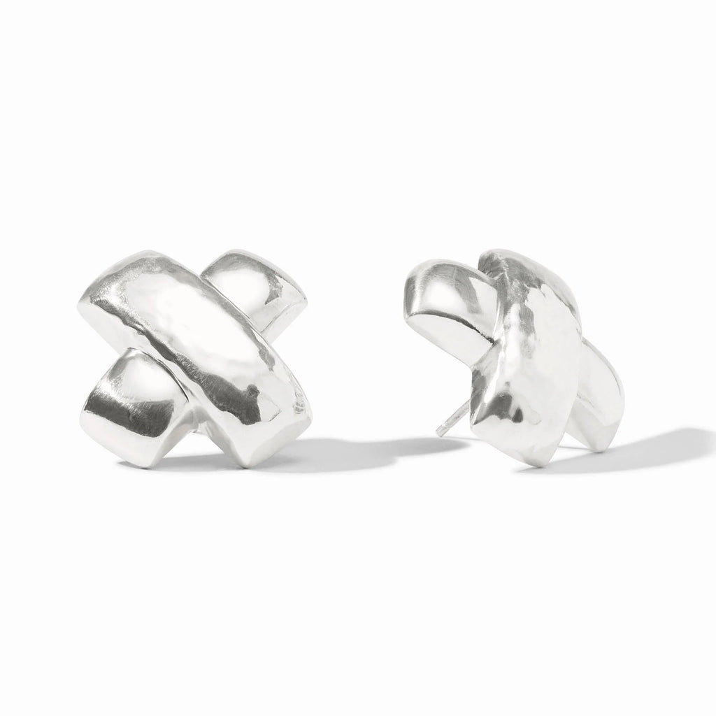 Catalina X Earrings in Silver