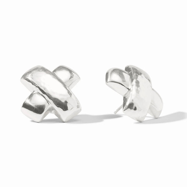 Catalina X Earrings in Silver