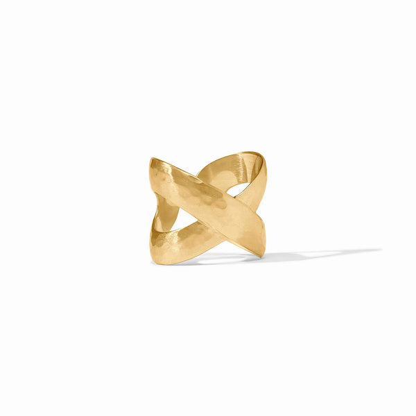 Catalina Adjustable X Ring in Gold