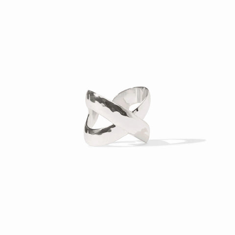 Catalina Adjustable X Ring in Silver