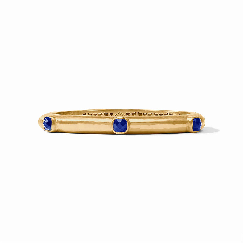Catalina Stone Hinge Bangle in Iridescent Sapphire