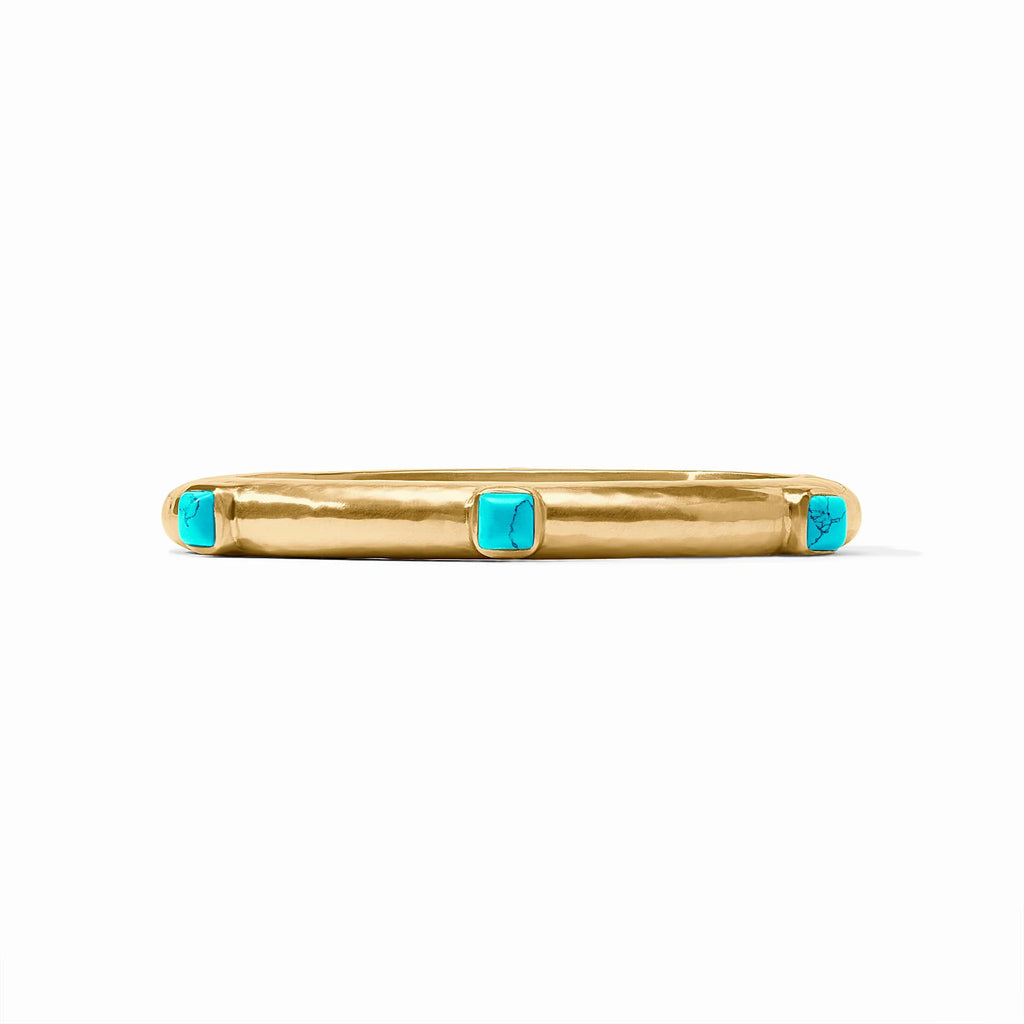 Catalina Hinge Bangle in Turquoise Blue