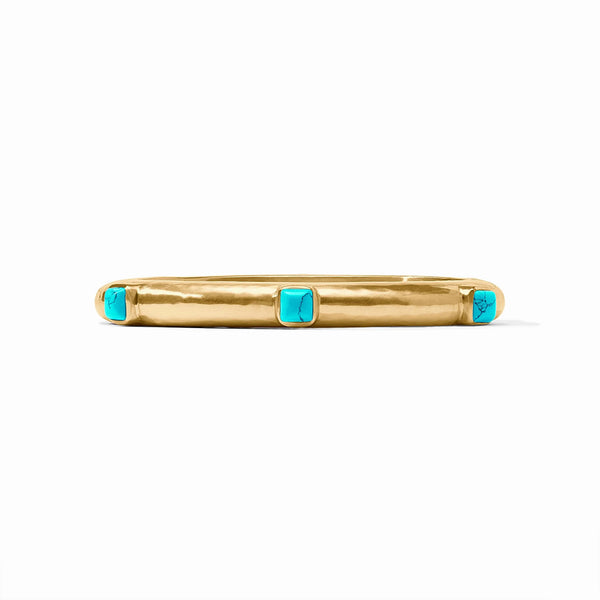 Catalina Hinge Bangle in Turquoise Blue