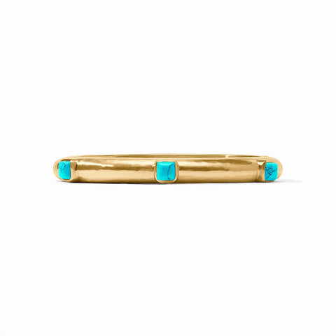 Catalina Hinge Bangle in Turquoise Blue