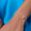 Celeste Delicate Station Bracelet in Silver CZ