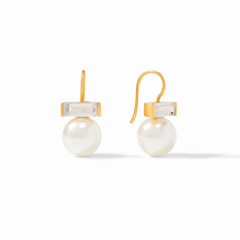 Charlotte Pearl CZ Earrings