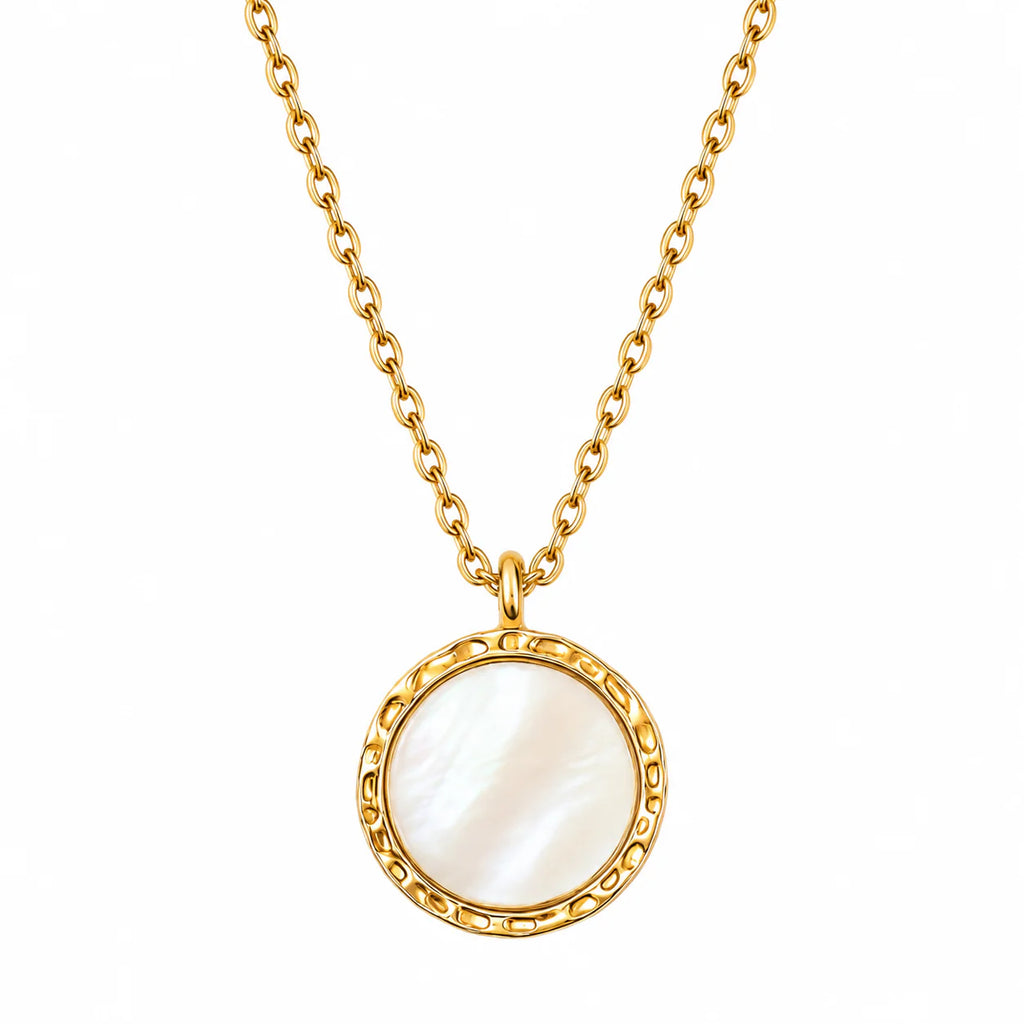 Alba Mother Of Pearl Pendant Necklace