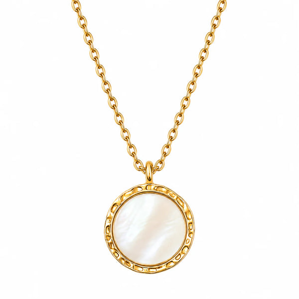 Alba Mother Of Pearl Pendant Necklace