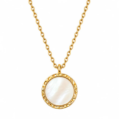 Alba Mother Of Pearl Pendant Necklace