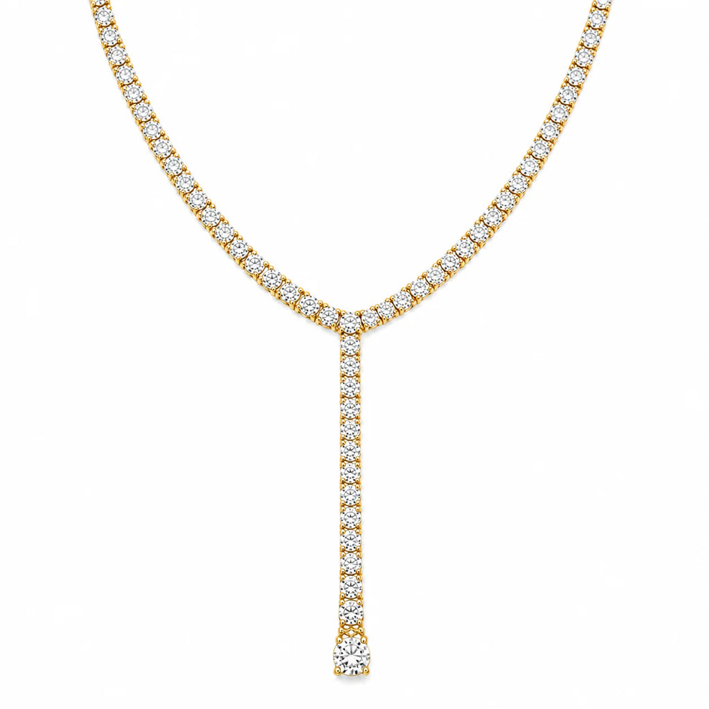 Jahzara Tennis Lariat Necklace