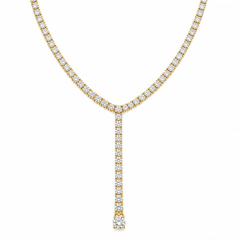Jahzara Tennis Lariat Necklace