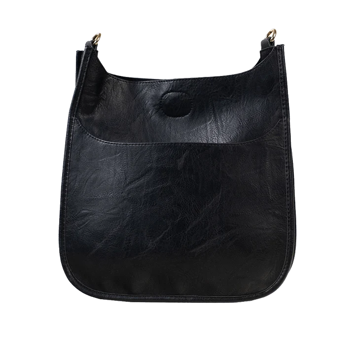 Classic Vegan Leather Messenger Bag