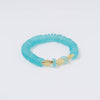 Coastal Grit Caribbean Aqua Seascape Bracelet