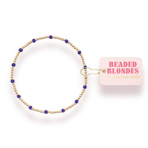 Cobalt Blue Dainty Poppi Bracelet