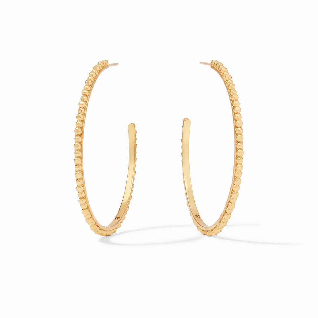 Colette Gold Beaded Hoop