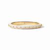 Colette Gold Bangle in Alabaster
