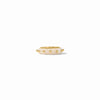 Colette Gold Stacking Ring in Alabaster