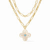 Colette Statement Necklace in Chalcedony Blue