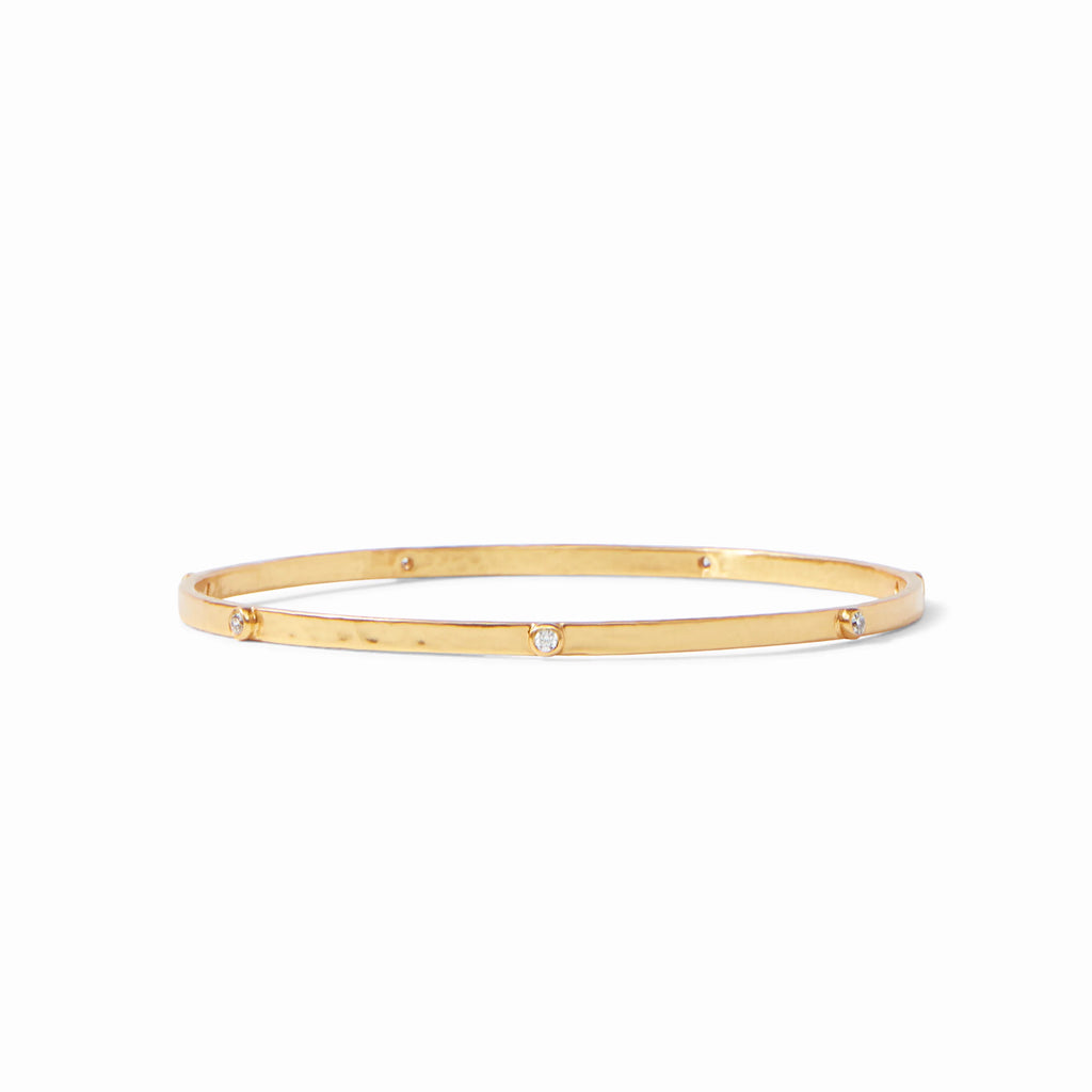 Crescent Stone Bangle in Cubic Zirconia