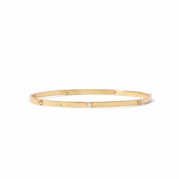 Crescent Stone Bangle in Cubic Zirconia