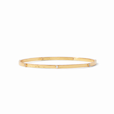 Crescent Stone Bangle in Cubic Zirconia
