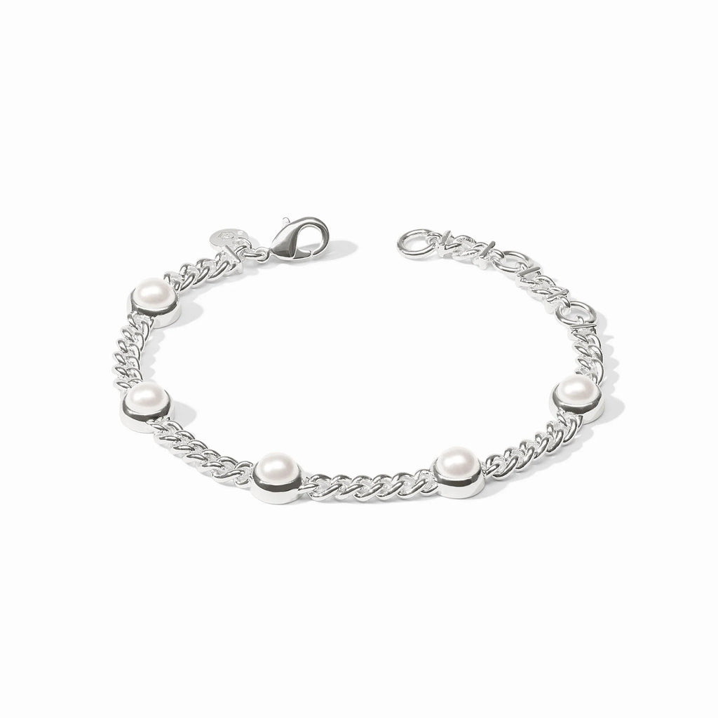 Dolce Delicate Silver Bracelet in Pearl